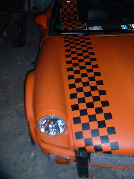 checkered flag racing stripe